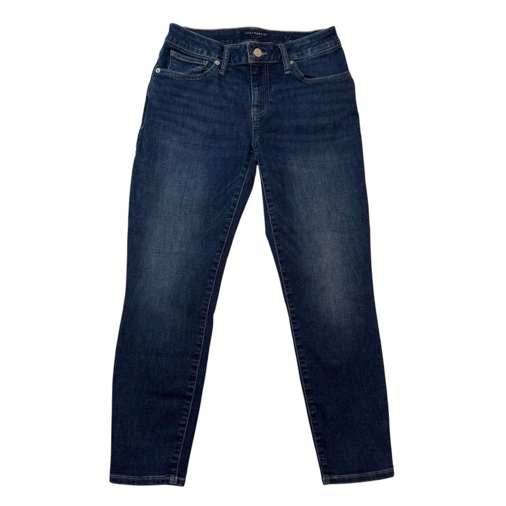 Lucky Brand Womens Jeans Sz 6, 28X24 Lolita Crop Low Rise Stretch Med Wash Capri